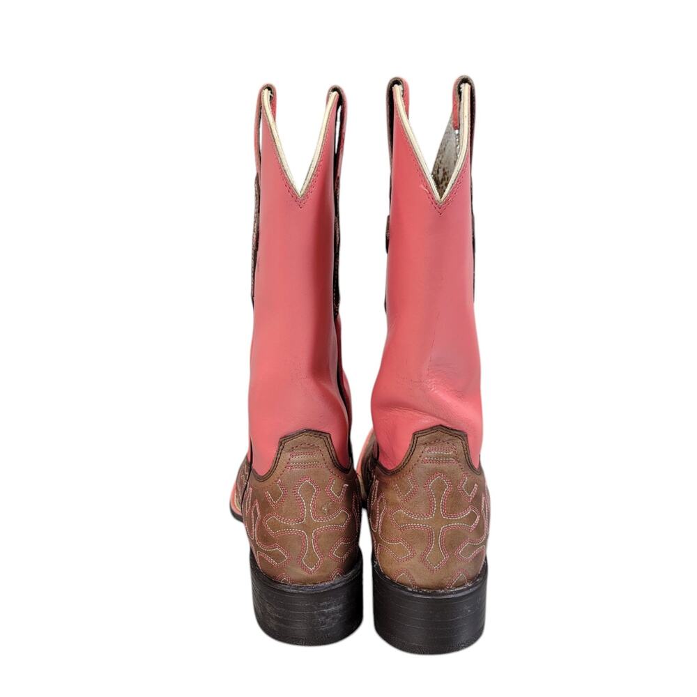 Ariat Brown Heeled Boots with Western Flair - Picture 8 of 13
